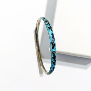 Enamel Bangle Bracelet